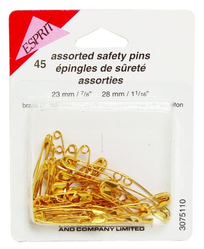 Picture of ESPRIT SAFETY PINS - BRASS 45S